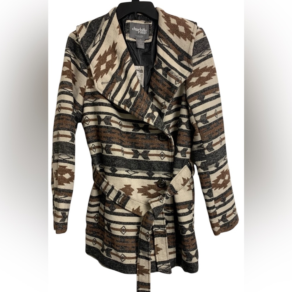 NWT‎ Charlotte Russe XL Wool Southwest Coat Jacket Western